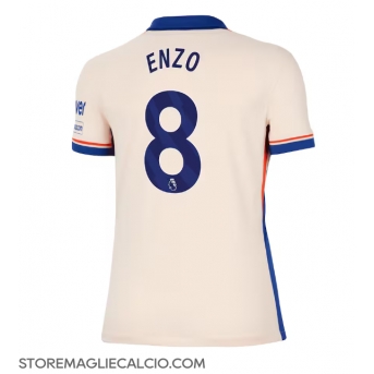 Chelsea Enzo Fernandez #8 Maglia Gara Trasferta Repliche 2024-25 Donna